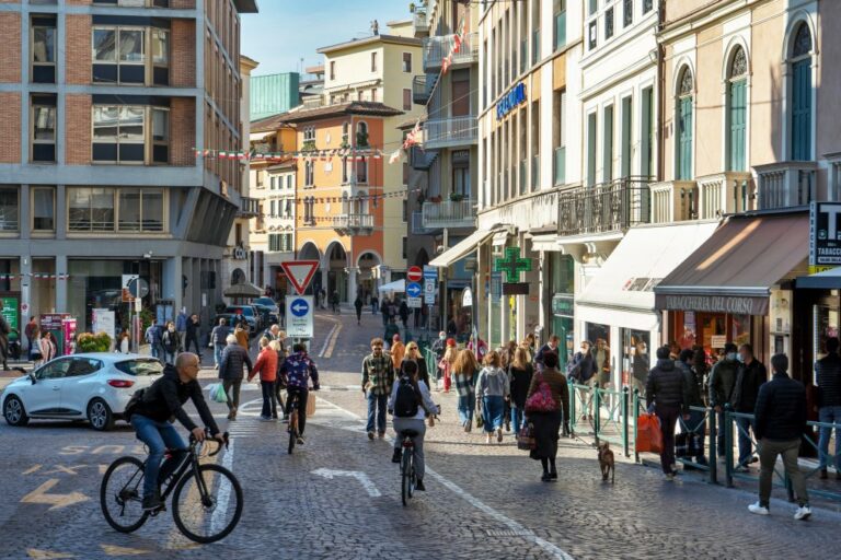 Straße in der Altstadt von Treviso