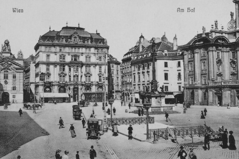 Am Hof im frühen 20. Jahrhundert, historischer Platz in Wien