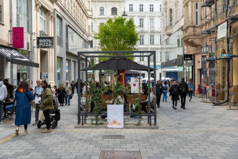 Zollergasse, Fußgängerzone, Wien-Neubau, Pergola