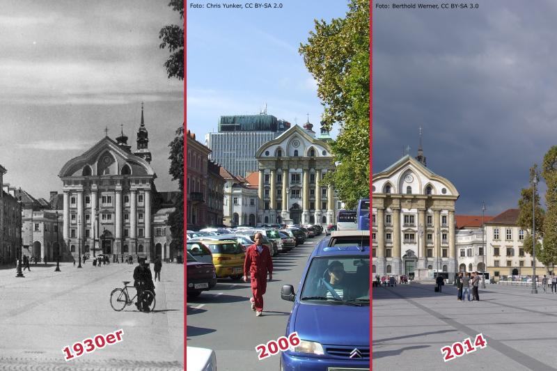 Mehr über den Artikel erfahren Ljubljana: Straßen und Plätze im Wandel der Zeit