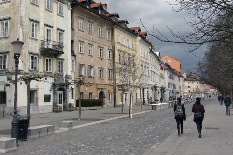 Uferpromenade in Ljubljana