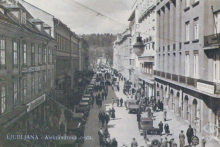 Ljubljana, historische Ansichtskarte
