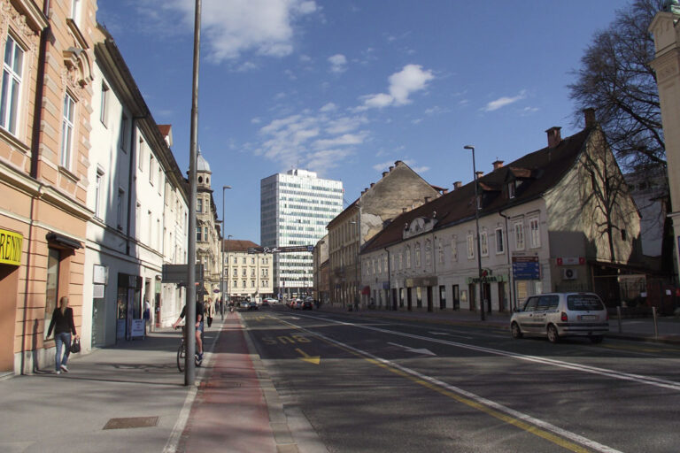 Gosposvetska cesta in Ljubljana, Straße