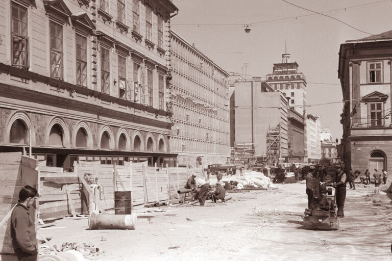 Slovenska cesta, historische Aufnahme