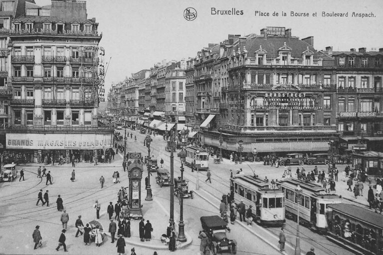 Place de la Bourse et Boulevard Anspach, Bruxelles