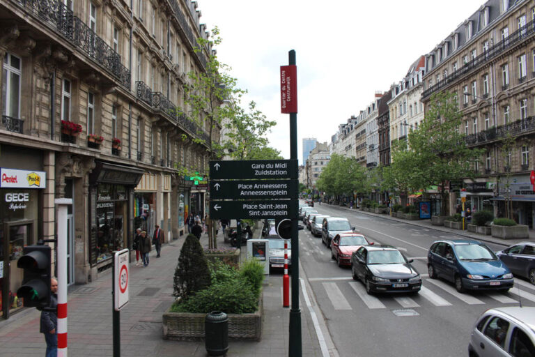 Boulevard Anspach kurz vor der Umgestaltung, Brüssel