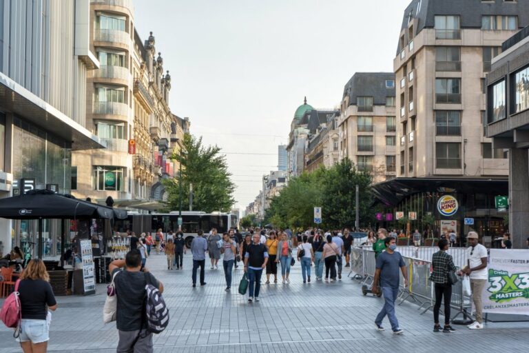 Fußgängerzone in Brüssel