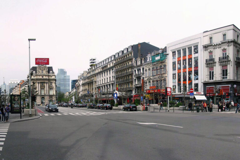 Platz im Zentrum von Brüssel