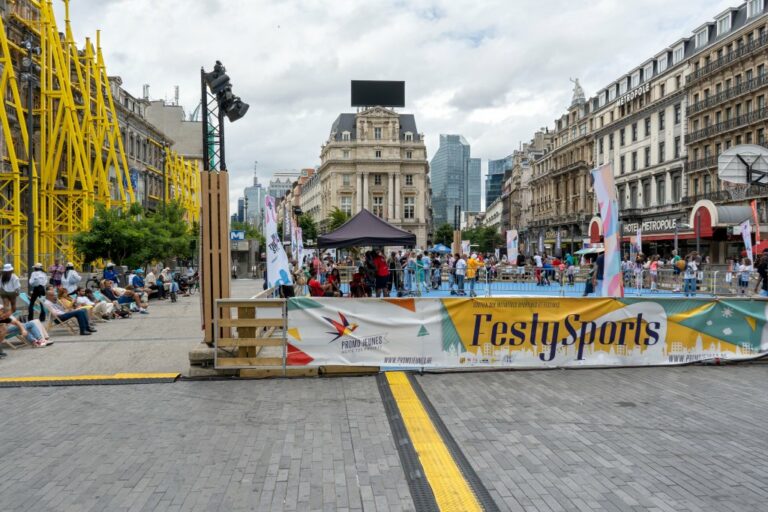 "FestySports" in Brüssel am Place de Brouckère