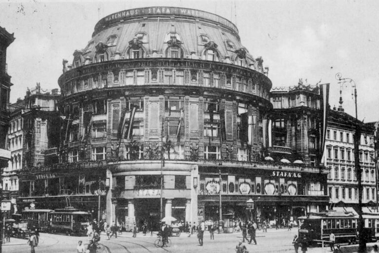 altes Foto des Warenhauses Stafa auf der Mariahilferstraße in Wien