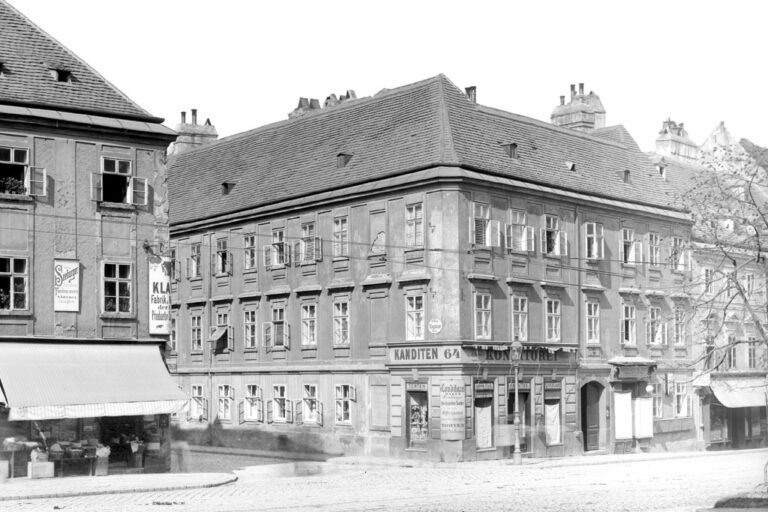 historische Aufnahme der Wiedner Hauptstraße, Klagbaumgasse