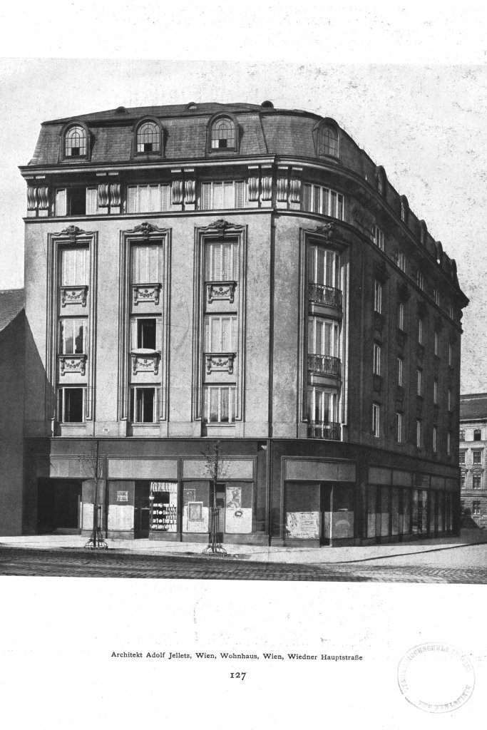 alte Aufnahme eines Wohnhauses im 4. Bezirk in Wien