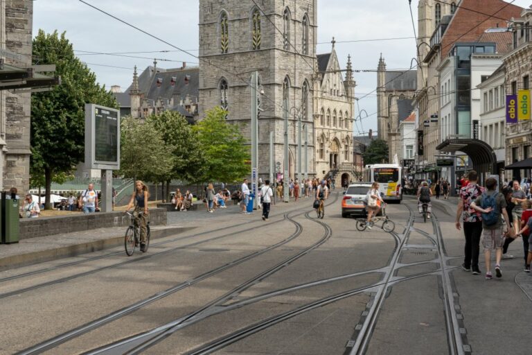 Verkehr im Zentrum von Gent