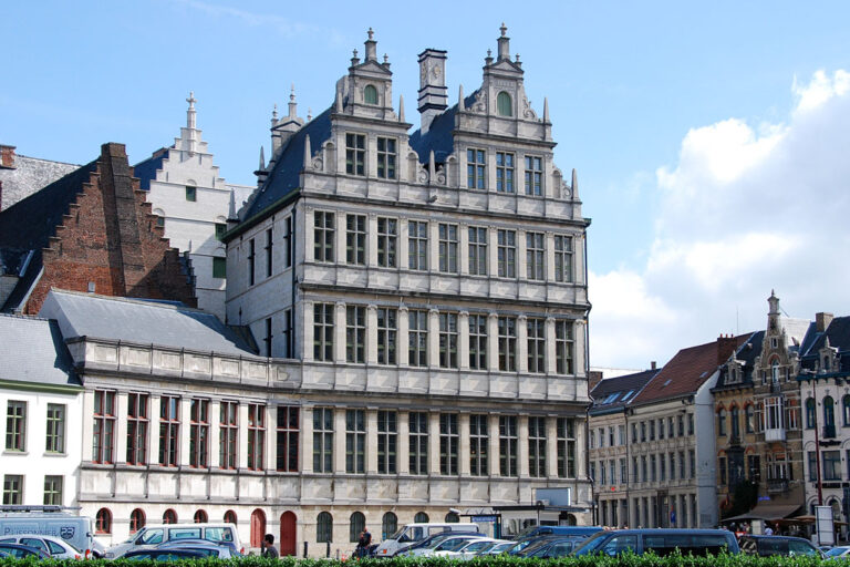 Rathaus von Gent, gesehen vom Emile Braunplein