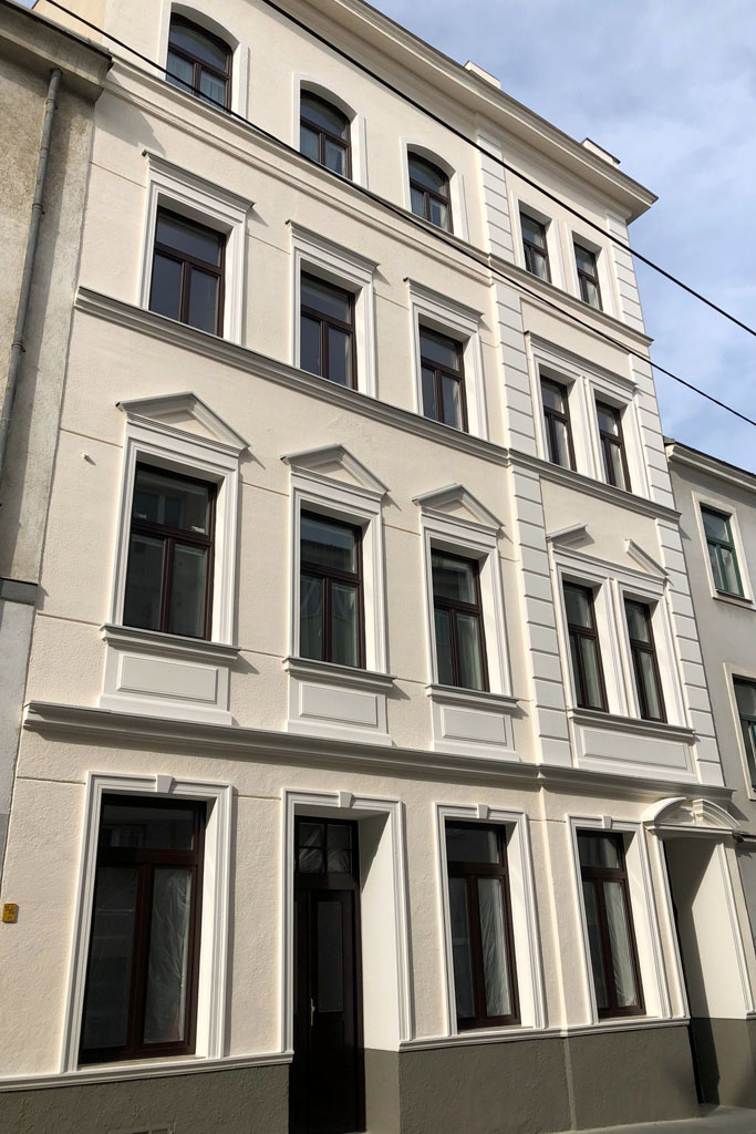 Wohnhaus in Wien-Hernals nach der Sanierung