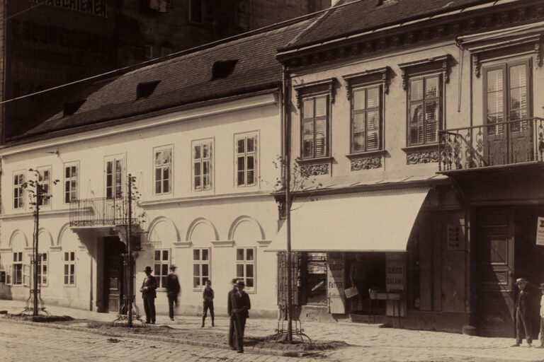 historische Aufnahme der Schönbrunner Straße in Wien-Meidling