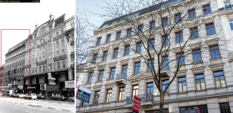 Jahrhundertwendehaus auf der Mariahilfer Straße