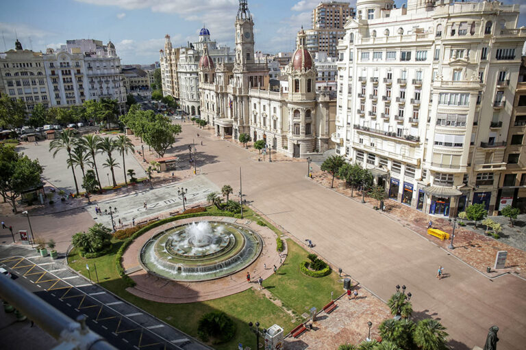 Platz im Zentrum von Valencia