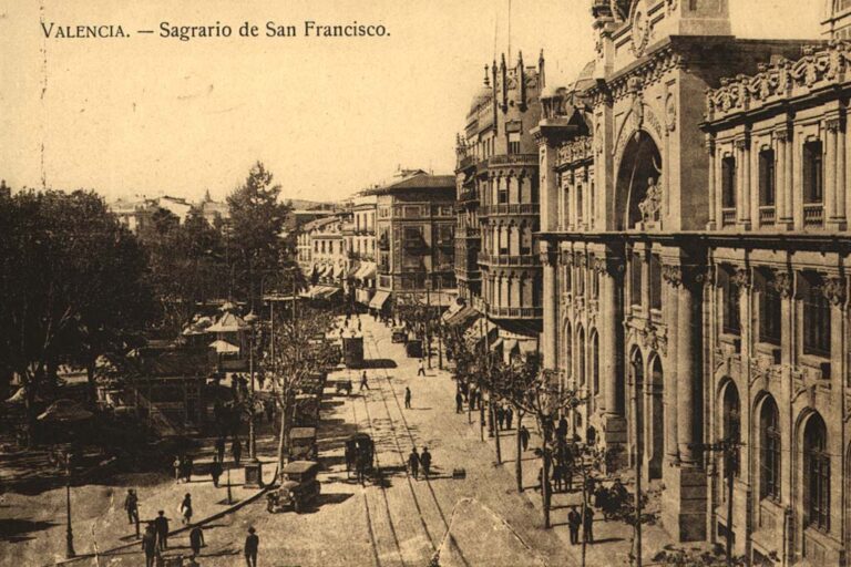 historische Aufnahme, "Valencia. - Sagrario de San Francisco"