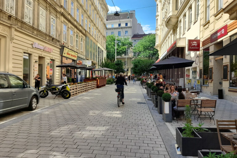 Begegnungszone in Wien-Mariahilf