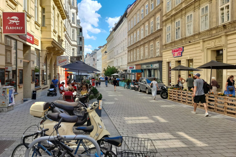 Begegnungszone in Wien-Mariahilf