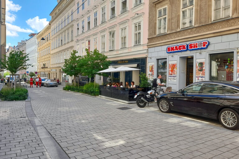 Begegnungszone in Wien-Mariahilf