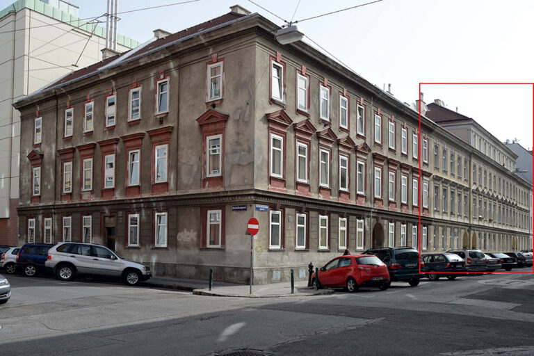 Häuser in der Greiseneckergasse in 1200 Wien vor dem Abriss und Umbau