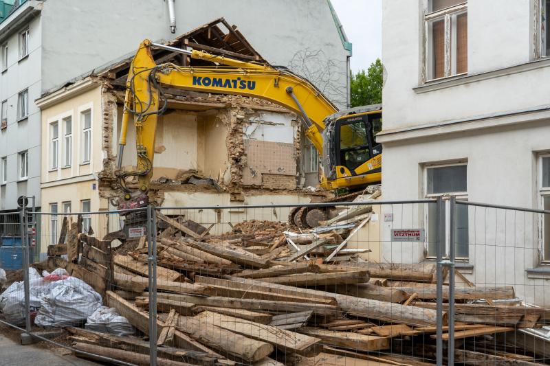 Mehr über den Artikel erfahren Leitermayergasse 24: Haus abgerissen