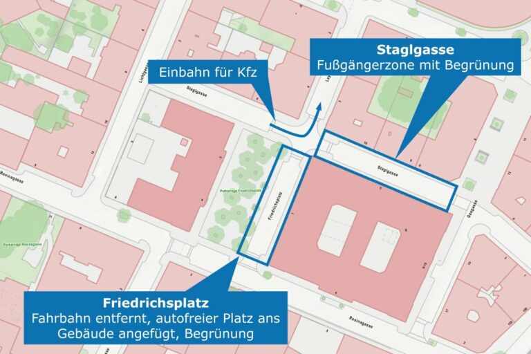 Karte des Friedrichsplatzes