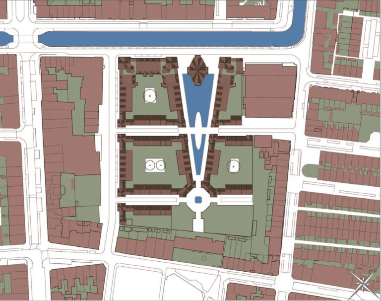 Plan eines Wohnquartiers in Rivierenbuurt