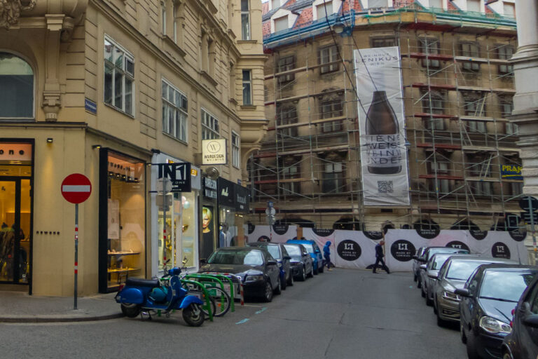 Gasse im 1. Bezirk in Wien