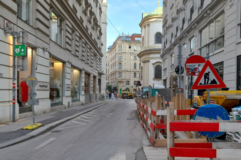 Baustelle in der Wiener Innenstadt