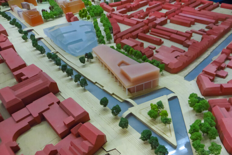 Modell eines Stadtentwicklungsgebiets