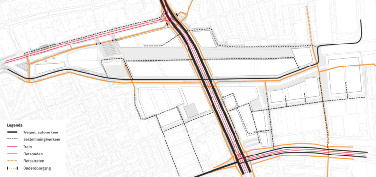 Plan für die Verkehrsorganisation von Nieuw Delft