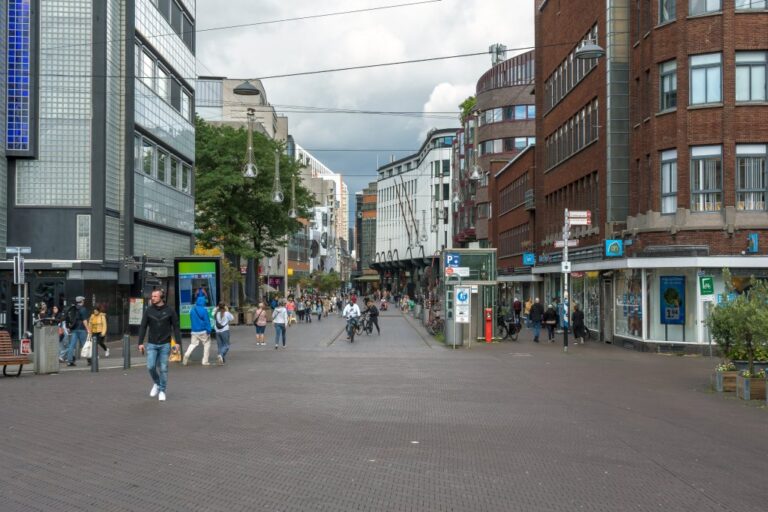 Fußgängerzone in den Niederlanden