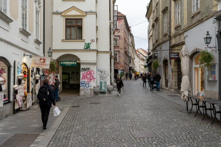 Fußgängerzone in Ljubljana