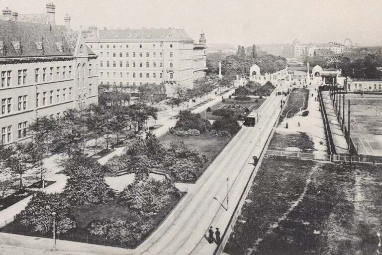 historische Fotoaufnahme der Lothringerstraße