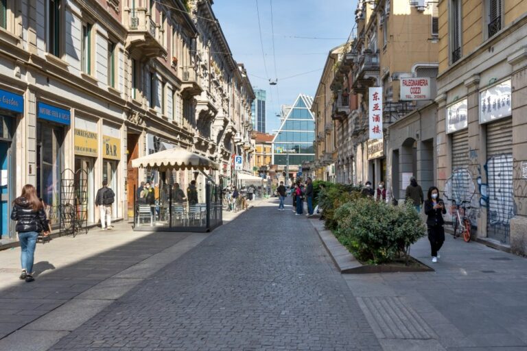 Fußgängerzone in Mailand