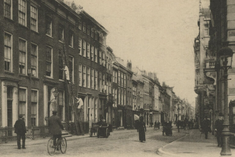 historisches Foto einer Straße in Den Haag