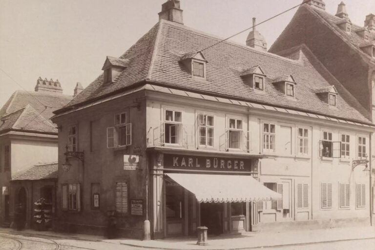 historische Aufnahme eines Gebäudes in Wien-Josefstadt