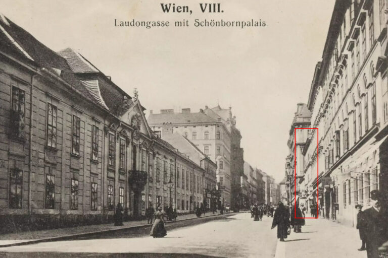 historische Aufnahme der Laudongasse