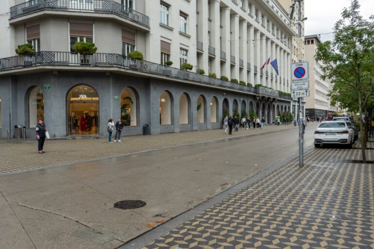 Straße im Zentrum von Ljubljana