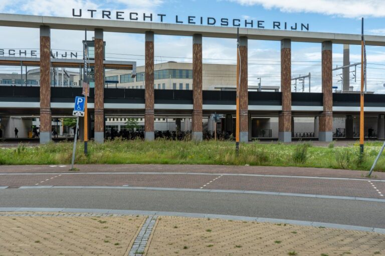 Bahnhof in Utrecht, Grünfläche