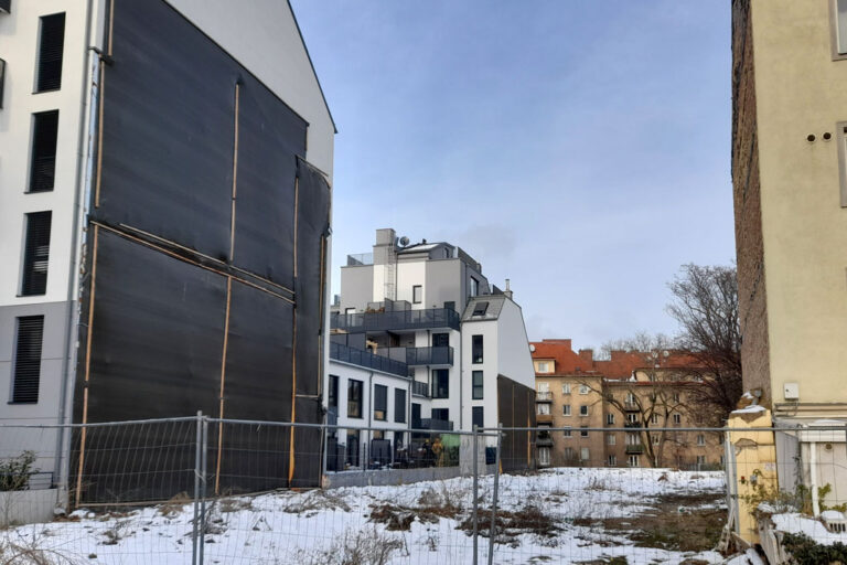 Baulücke in Meidling