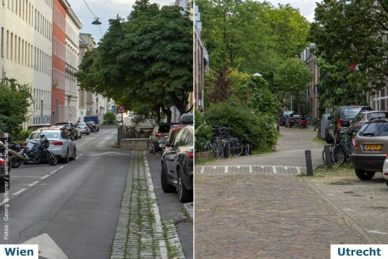 Straßen in Wien und Utrecht