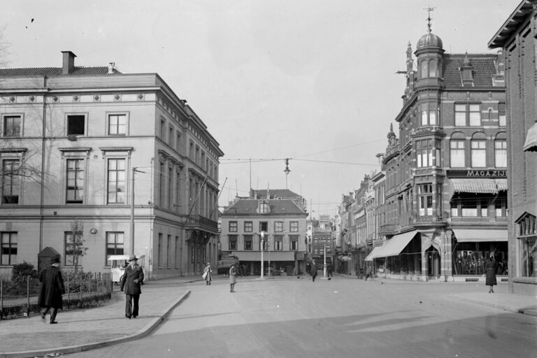 Stadtzentrum von Utrecht, altes Foto