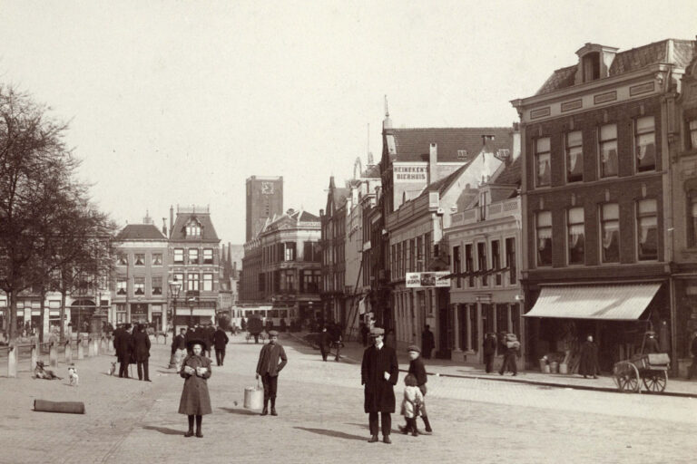 Platz in Utrecht, historische Aufnahme
