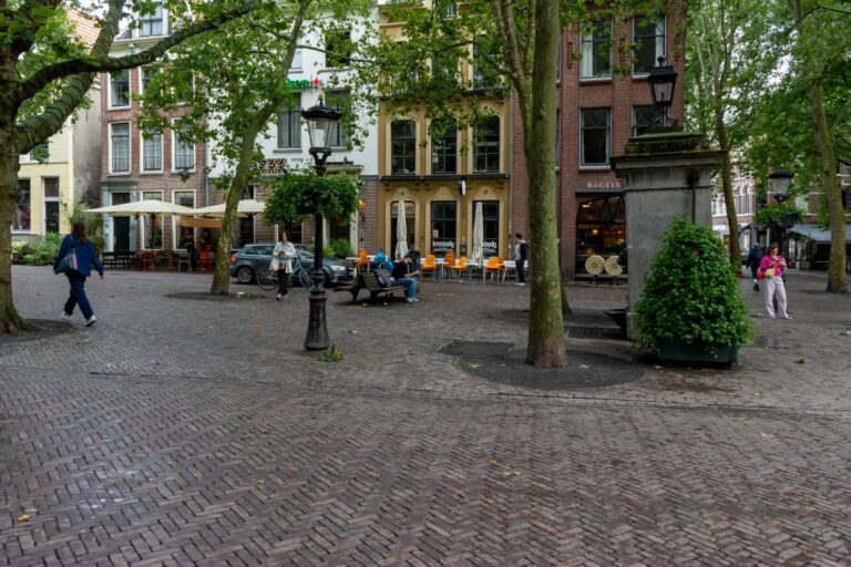 Platz mit Bäumen in Utrecht