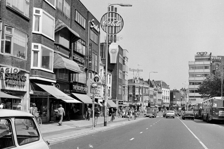 altes Foto einer Straße in Utrecht