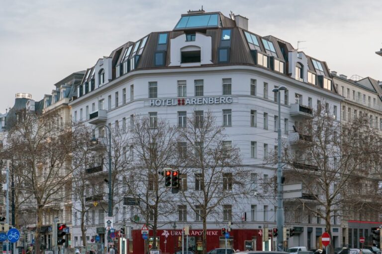Altbau mit ausgebautem Dachgeschoß, Bäume